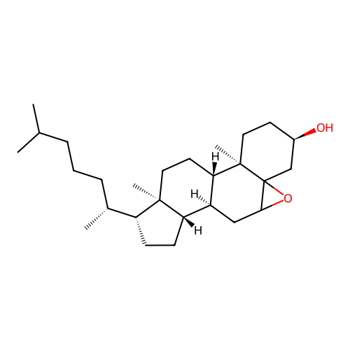 5,6alpha-epoxy-5alpha-Cholestan-3alpha-ol structure