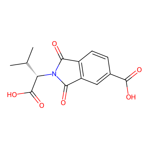 N,N-(4-Carboxyphthaloyl)valine structure