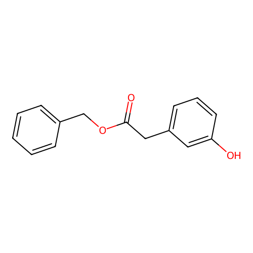 Benzyl 3-hydroxyphenylacetate structure