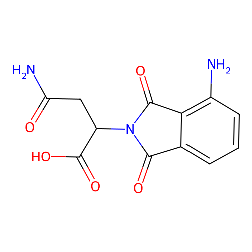 4-Amino-2-(4-amino-1,3-dioxo-2-isoindolinyl)-4-oxobutanoic Acid structure