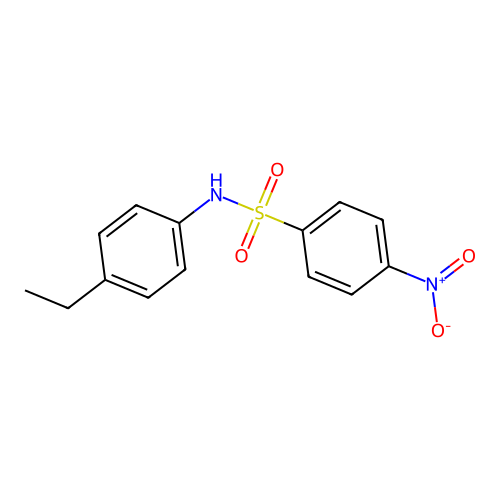 N-(4-ethylphenyl)-4-nitrobenzenesulfonamide structure
