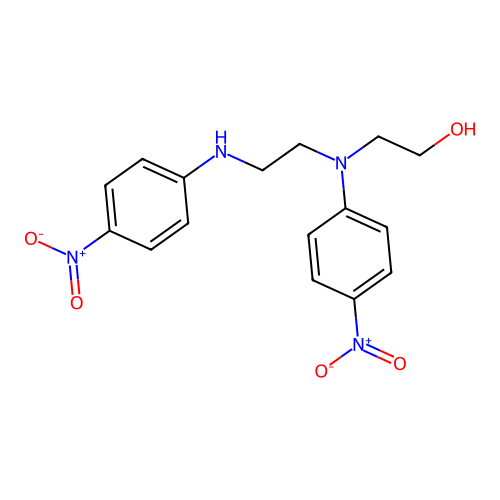 2-{4-Nitro[2-(4-nitroanilino)ethyl]anilino}ethanol structure