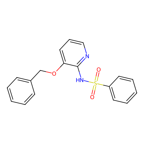 N-[3-(benzyloxy)pyridin-2-yl]benzenesulfonamide structure