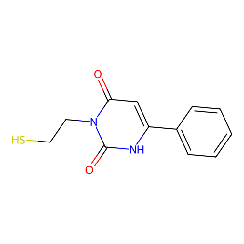 Uracil, 3-(2-mercaptoethyl)-6-phenyl- structure
