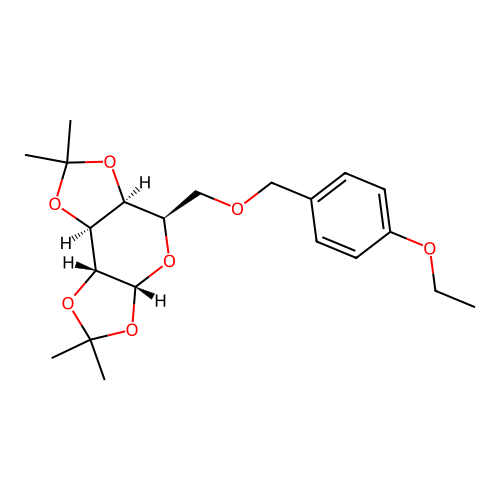 C21H30O7 structure