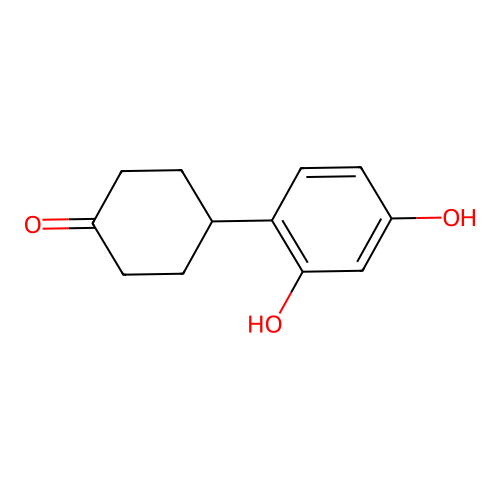 4-(2,4-Dihydroxyphenyl)cyclohexanone structure