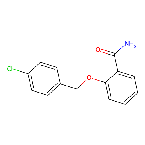 2-[(4-Chlorophenyl)methoxy]benzamide structure
