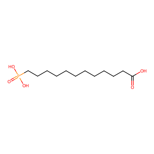 Dodecanoic acid, 12-phosphono- structure