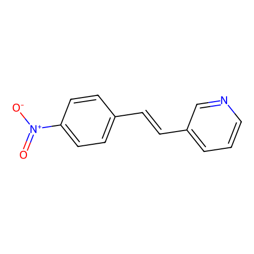 Pyridine, trans-3-(2-(4-nitrophenyl)ethenyl)- structure