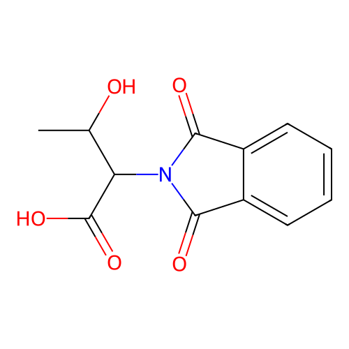 2-(1,3-Dioxoisoindolin-2-yl)-3-hydroxybutanoic acid structure