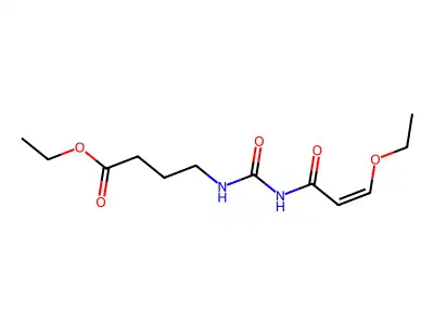 Ethyl 4-(3-ethoxyprop-2-enoylcarbamoylamino)butanoate structure
