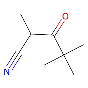 2,4,4-三甲基-3-氧代戊腈 structure