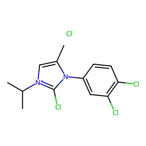 Imidazolium, 2-chloro-3-(3,4-dichlorophenyl)-1-isopropyl-4-methyl-, chloride structure
