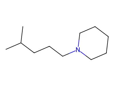 Piperidine, 1-(4-methylpentyl)- structure