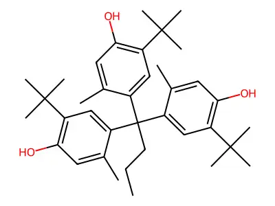 Tris(5-tert-butyl-4-hydroxy-o-tolyl)butane structure
