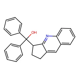 2,3-dihydro-1H-cyclopenta[b]quinolin-3-yl(diphenyl)methanol structure