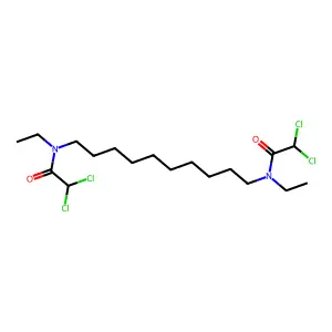 Acetamide, N,N'-decamethylenebis(2,2-dichloro-N-ethyl- structure