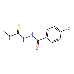 2-(4-chlorobenzoyl)-N-methylhydrazinecarbothioamide structure