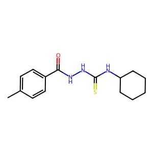 1-Cyclohexyl-3-[(4-methylbenzoyl)amino]thiourea structure