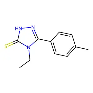 4-ethyl-5-(4-methylphenyl)-4H-1,2,4-triazole-3-thiol structure