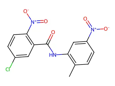 n-(2-Methyl-5-nitrophenyl)-5-chloro-2-nitrobenzamide structure