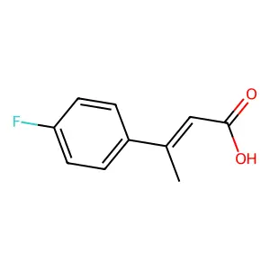 (2E)-3-(4-fluorophenyl)but-2-enoic acid structure