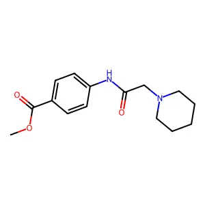 Methyl 4-(2-(piperidin-1-yl)acetamido)benzoate structure