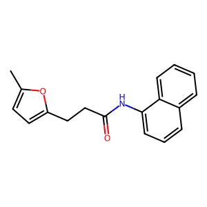 3-(5-methylfuran-2-yl)-N-(naphthalen-1-yl)propanamide structure