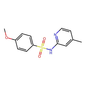 4-methoxy-N-(4-methyl-2-pyridinyl)benzenesulfonamide structure