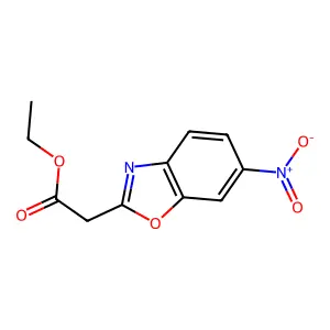 Ethyl 2-(6-nitro-1,3-benzoxazol-2-yl)acetate structure