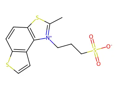3-(2-Methylthieno[3,2-e][1,3]benzothiazol-1-ium-1-yl)propane-1-sulfonate structure