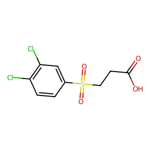 3-((3,4-Dichlorophenyl)sulfonyl)propanoic acid structure