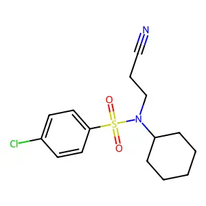 4-chloro-N-(2-cyanoethyl)-N-cyclohexylbenzenesulfonamide structure