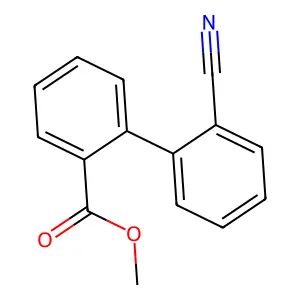 Methyl 2'-cyano[1,1'-biphenyl]-2-carboxylate structure