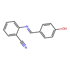 2-[(4-Hydroxybenzylidene)amino]benzonitrile structure