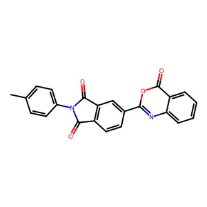2-(4-methylphenyl)-5-(4-oxo-4H-3,1-benzoxazin-2-yl)-1H-isoindole-1,3(2H)-dione structure