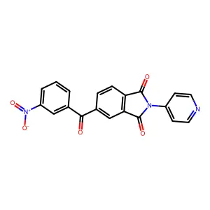 5-(3-Nitrobenzoyl)-2-pyridin-4-ylisoindole-1,3-dione structure
