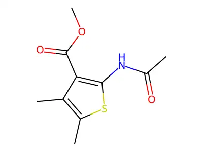 Methyl 2-acetamido-4,5-dimethylthiophene-3-carboxylate structure