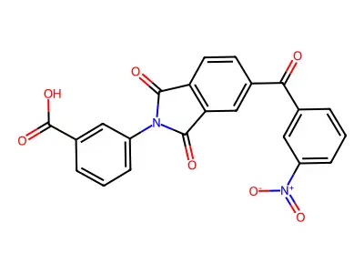 3-(5-(3-Nitrobenzoyl)-1,3-dioxoisoindolin-2-yl)benzoic acid structure