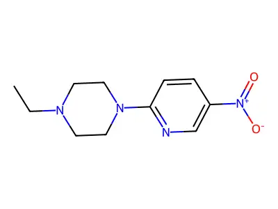 1-Ethyl-4-(5-nitropyridin-2-yl)piperazine structure