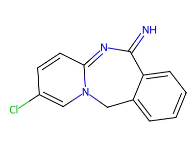 2-chloropyrido[1,2-b][2,4]benzodiazepin-6(11H)-imine structure