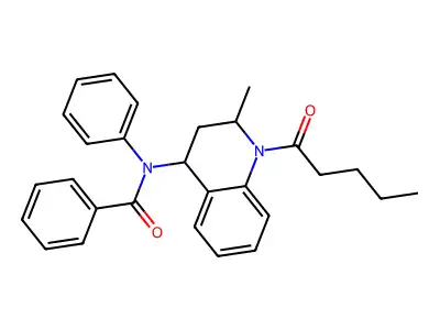 N-(2-Methyl-1-pentanoyl-1,2,3,4-tetrahydro-quinolin-4-yl)-N-phenyl-benzamide structure
