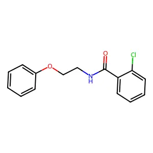 2-chloro-N-(2-phenoxyethyl)benzamide structure