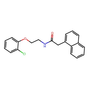 N-[2-(2-chlorophenoxy)ethyl]-2-naphthalen-1-ylacetamide structure