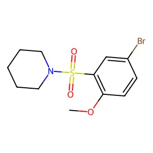 1-((5-Bromo-2-methoxyphenyl)sulfonyl)piperidine structure
