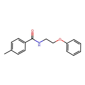 4-methyl-N-(2-phenoxyethyl)benzamide structure