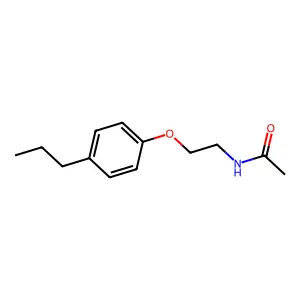 N-[2-(4-propylphenoxy)ethyl]acetamide structure