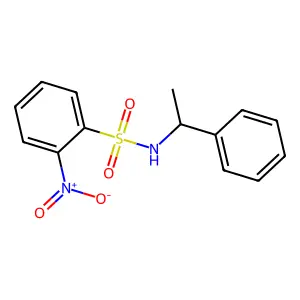 2-硝基-N-(1-苯乙基)苯磺酰胺 structure