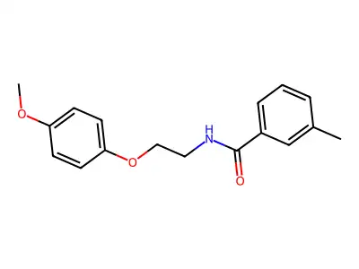 N-[2-(4-methoxyphenoxy)ethyl]-3-methylbenzamide structure