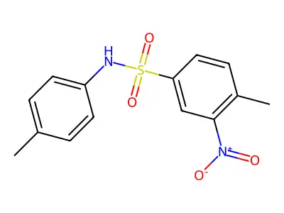 4-methyl-N-(4-methylphenyl)-3-nitrobenzenesulfonamide structure